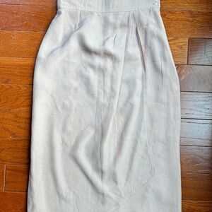 Escada High-Waist Pink Faux Wrap Silk Skirt